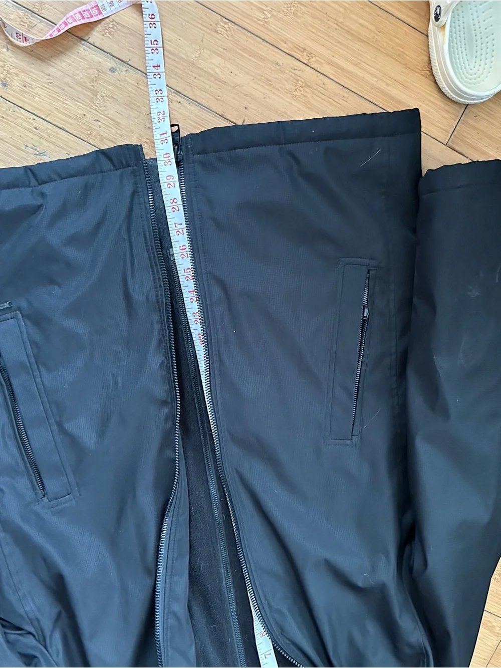 Calvin Klein Black Hooded Raincoat - Zip Front